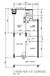 Blk 550 Bedok North Avenue 1 (Bedok), HDB 3 Rooms #533763891